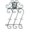 Accent Plus Scrolled Iron Wall-Mounted Wine Rack with Frame