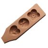 Wooden Moon Cake Mold DIY Rice Cake Baking Mold Wagashi Snow Skin Mooncake Mold Tulip 40g