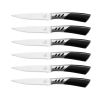 CHUSHIJI Steak Knives Set of 6 Stainless Steel Steak Knives Razor-Sharp Steak Knife Set Well-crafted Iridescent Seamless Ergonomically