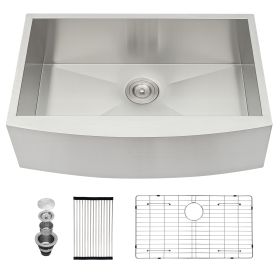 36 Farmhouse Sink - 36 Inch Kitchen Sink Stainless Steel 18 gauge Apron Front Kitchen Sink