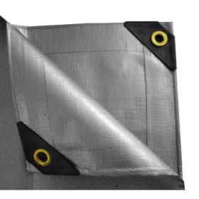 18 x 24 Heavy Duty Canopy Tarp - Silver