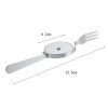 Pizza Cutter Knife with Fork Stainless Steel Portable Dual-Use for Pizza, Pies, Waffles and Dough Cookies Baking Tools