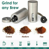 Home Portable Stainless Steel Manual Coffee Grinder with Ceramic Burr Bean Mill XH