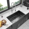 36 Gunmetal Black Farmhouse Sink - 36 Inch Kitchen Sink Stainless Steel 16 gauge Apron Front Kitchen Sink