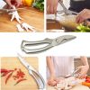 Knives Kitchen Shears Stainless Steel Poultry Fish Chicken Bone Scissors Kitchen Gadgets Chef Japanese Knife Cooking Stainless Steel Poultry Chicken B