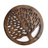 WILLART Wooden Tea Pot Trivet | Teapot Coaster | For Hot Pots;  Pans;  Dishes | Kitchen;  Table Decor;  Accessory (Set of 2 Coasters)