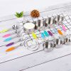 12Pcs Measuring Cups Spoons Set Stainless Steel Kitchen Measurement Tool