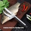 1pc Stainless Steel 3 In 1 Fish Scale Knife; Cut/Scrape/Dig Maw Knife Scale Scraper; Sawtooth Peelers; Scraping Boning Filleting