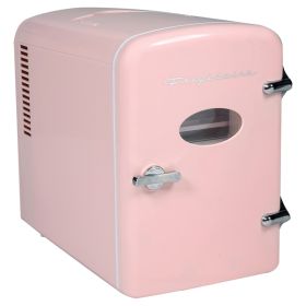 Frigidaire EFMIS129-PINK 0.5-Cubic-Foot Retro Portable Mini Fridge (Pink)