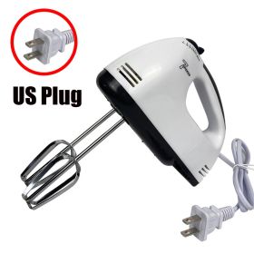 Multifunctional 7 Speed Mini Mixer Electric Food Blender Handheld Mixer Egg Beater Automatic Cream Food Cake Baking Dough Mixer (Color: US Plug)