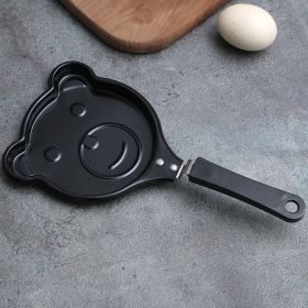 1pc Breakfast Mini Omelette Pan Creative Cute Cartoon Diy Omelette Pan Non-Stick Pan Kitchen Fried Egg Pan (model: Bear Pattern)