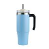 30oz 20oz Handle Vacuum Thermal Mug Beer Cup Travel Car Thermo Mug Portable Flask Coffee Stainless Steel Cups With Lid And Straw