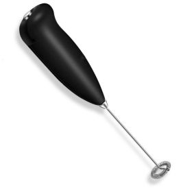 Milk Frother Drink Foamer Whisk Mixer Stirrer Coffee Eggbeater Kitchen (Color: BlackTypeFrother)