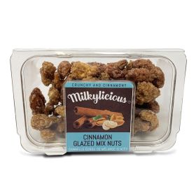 Milkylicious-Cinnamon Glazed Almonds 4oz (Material: Cinnamon Glazed Mixed NutsSize4 Oz)