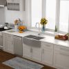 Lordear 36 Inch Farmhouse Sink 18 Gauge Kitchen Sink Apron Front Double Bowl 50/50 Stainless Steel Sink