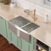 Lordear 36 Inch Farmhouse Sink 18 Gauge Kitchen Sink Apron Front Double Bowl 50/50 Stainless Steel Sink