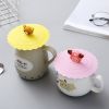 1pc Creative Silicone Cup Cover With Leak-proof And Dustproof Design; Suitable For Ceramic Tea Cup And Water Cup; Sealed Bowl Lid For Multi-purpose Us