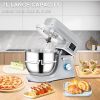 Smart Household 660W Stand Mixer 6-Speed Tilt-Head Dough Mixer W/ 3 Attachments