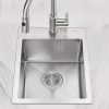 18-Inch Drop-in Kitchen Sink;  16 G Stainless Steel Topmount Wet Bar or Prep Sinks Single Bowl