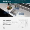 18-Inch Drop-in Kitchen Sink;  16 G Stainless Steel Topmount Wet Bar or Prep Sinks Single Bowl