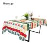 Muwago Colorful Festive Table Cloth High Quality Waterproof Oil Proof Table Cover For Dining Room Christmas Holiday Decoration